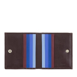 DUDU Portafoglio RFID di pelle multicolore porta carte e monete