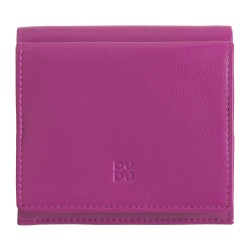 DUDU Portafoglio RFID di pelle multicolore porta carte e monete - Img 2