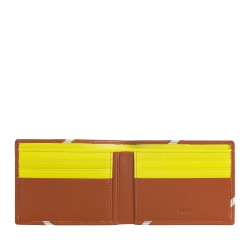 DUDU Portafoglio Uomo Piccolo in Vera Pelle – Design Compatto Ispirato al Tennis – 2 Tasche per Banconote e Porta Carte – Stile Minimal e Sportivo - Img 2