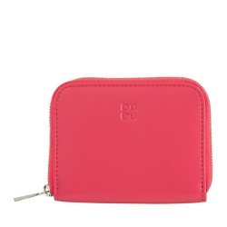 DUDU Portamonete Uomo Donna Piccolo Tascabile in Pelle Colorata con Cerniera, Tasche Porta Tessere, Portafoglio Compatto