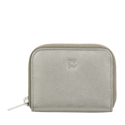 DUDU Portamonete Uomo Donna Piccolo Tascabile in Pelle Colorata con Cerniera, Tasche Porta Tessere, Portafoglio Compatto