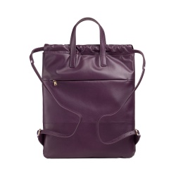 DUDU Zaino Donna a Sacca in Morbida Pelle, Zaino con Coulisse e Bottone Magnetico, Doppia Maniglia, Zaino Semplice Elegante - Img 2