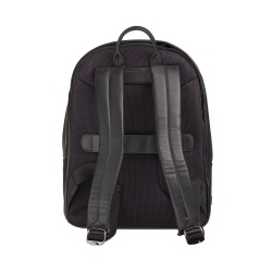 DUDU Zaino in Pelle Uomo Donna Porta PC 15L – Elegante Zaino da Viaggio e Lavoro con Tasca Imbottita per Laptop (fino 13"), Spallacci Regolabili e Design Compatto - Img 2