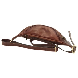 Marsupio in pelle. Marrone - Img 3