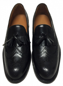 MOCASSINI UOMO IN PELLE CON NAPPINE GAROFALO GIANBATTISTA ARTIGIANALI MADE IN ITALY