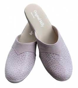 PANTOFOLA DONNA MILLY IN CAMOSCIO ARTIGIANALE MADE IN ITALY - Img 11