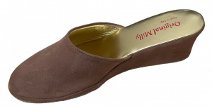 PANTOFOLA DONNA MILLY IN CAMOSCIO ARTIGIANALE MADE IN ITALY - Img 4