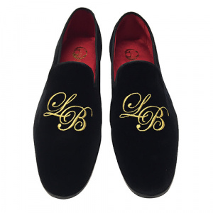 PANTOFOLE CHIUSE IN VELLUTO PERSONALIZZABILI CON INIZIALI GAROFALO GIANBATTISTA ARTIGIANALI MADE IN ITALY