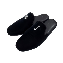 PANTOFOLE UOMO IN VELLUTO GEDA PERSONALIZZATE CON INIZIALI MADE IN ITALY - Img 6