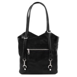 Patty - Borsa donna in pelle convertibile a zaino - Img 3
