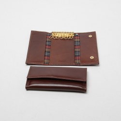 Portachiavi in pelle 8 ganci - marrone - Img 3