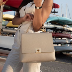 Silene - Borsa a mano in pelle convertibile a zaino - Img 7