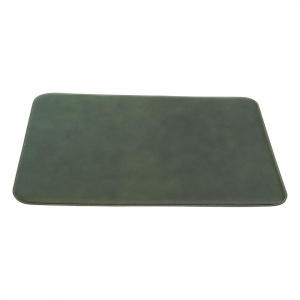 SOTTOMANO DA SCRIVANIA IN PELLE 48x34 CM OLD ANGLER FIRENZE ARTIGIANALE MADE IN ITALY - Img 2