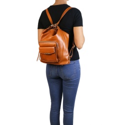 TL Bag - Borsa donna in pelle convertibile a zaino - Img 10