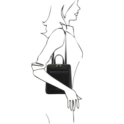 TL Bag - Zaino piccolo da donna in pelle - Img 7