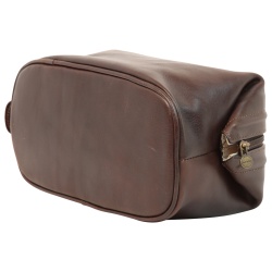 Beauty case in pelle. Marrone Scuro - Img 5