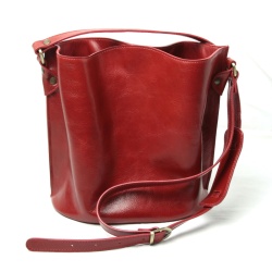 Borsa a tracolla in pelle con rosa rossa in pelle - Img 10