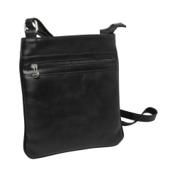 Borsa a tracolla in pelle - Nero