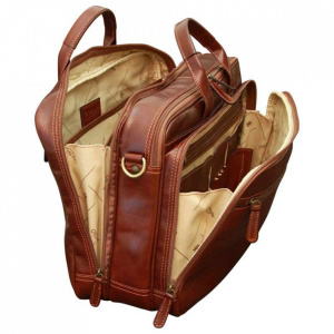 BORSA DA LAVORO IN PELLE OLD ANGLER FIRENZE - Img 6
