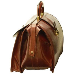 Borsa da Medico in pelle. Marrone - Img 5