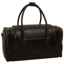Borsa da viaggio in pelle. Nero - Img 6