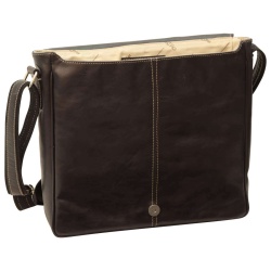 Borsa Messenger in pelle. Nero - Img 3