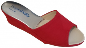CIABATTA DONNA MILLY IN CAMOSCIO ARTIGIANALE MADE IN ITALY - Img 5