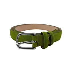 CINTURA DONNA 2,5 CM IN CAMOSCIO ORIONE BELTS ARTIGIANALE MADE IN ITALY - Img 4