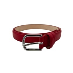 CINTURA DONNA 2,5 CM IN PELLE DI CERVO ORIONE BELTS ARTIGIANALE MADE IN ITALY - Img 4