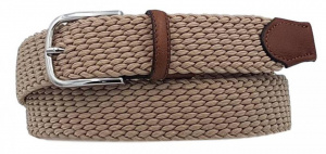 CINTURA UOMO 3,5 CM ELASTICA INTRECCIATA IN TESSUTO ORIONE BELTS ARTIGIANALE MADE IN ITALY