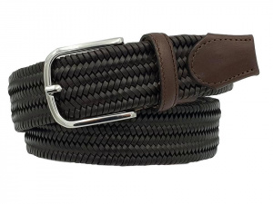 CINTURA UOMO 3,5 CM EXTRA LARGE ELASTICA IN CUOIO ORIONE BELTS ARTIGIANALE MADE IN ITALY