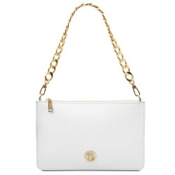 Diva - Pochette in pelle con tracolla a catena