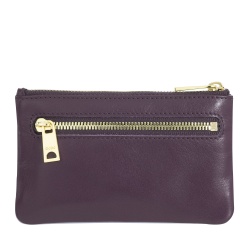 DUDU Astuccio portachiavi colorato in pelle uomo donna formato bustina con zip - Img 3