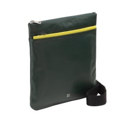 DUDU Borsello Uomo in Pelle, Borsa a Tracolla Uomo con Cerniera, Tracolla da Viaggio e Tempo Libero, Cinghia Regolabile - Img 3