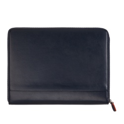 DUDU Cartella Portadocumenti A4 in Pelle Portablocco da Ufficio Cartellina Porta Tablet iPad Multicolore con Zip - Img 3