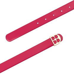 DUDU Cintura Donna in Vernice, Vera Pelle Made in Italy, H 23mm, Reversibile, Sottile, Cintura Elegante di Alta Qualità - Img 3
