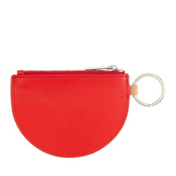 DUDU Mini Portamonete in Pelle per Donna con Cerniera Zip e Portachiavi Bicolore Slim Design - Img 2