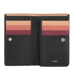 DUDU Portafoglio da Donna Colorato RFID in Pelle Multicolore con Portamonete a Cerniera, Tasche Porta Carte e Tessere - Img 3