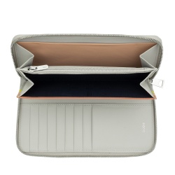 DUDU Portafoglio Donna Grande con Cerniera RFID in Pelle Nappa Zip Around 14 Tasche Porta Carte di credito e Portamonete - Img 3