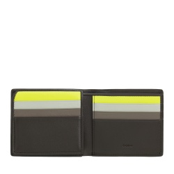DUDU Portafoglio Piccolo da Uomo RFID in Pelle Multicolore Porta Carte Tessere