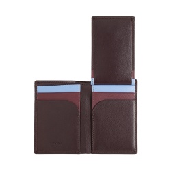 DUDU Portafoglio Uomo Slim in Pelle, Design Piccolo e Sottile, Porta Soldi e Carte Tessere, Portafogli Compatto con Patta e Finestra - Img 3