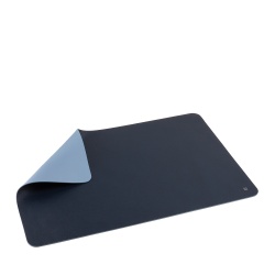 DUDU Sottomano Scrivania Ufficio in Pelle Bicolore CM 61x40, Double-Face Arrotolabile, Antiscivolo Morbido Senza Cuciture - Img 3