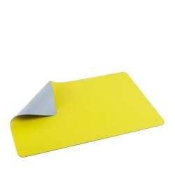 DUDU Sottomano Scrivania Ufficio in Pelle Bicolore CM 61x40, Double-Face Arrotolabile, Antiscivolo Morbido Senza Cuciture - Img 3