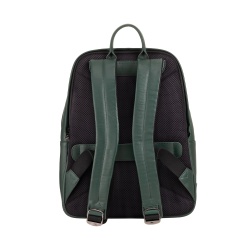 DUDU Zaino in Pelle Uomo Donna Porta PC fino a 15,6” MacBook 16 Pollici, Zaino da Viaggio 20 Litri, Zaino Ufficio Lavoro dal Design Essenziale Elegante - Img 2