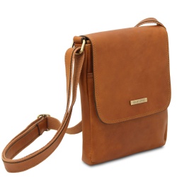 John - Borsello da uomo in pelle con zip frontale - Img 2