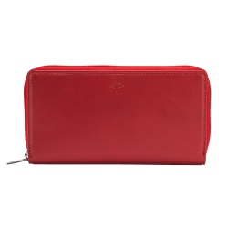 Nuvola Pelle Portafoglio Donna Grande con Cerniera in Pelle Zip Around 14 Tasche Porta Carte di credito e Portamonete
