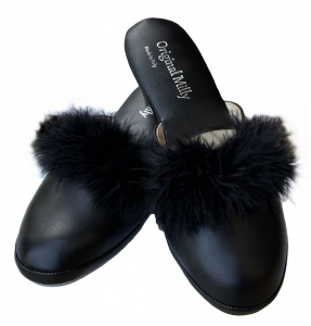 PANTOFOLA DONNA MILLY IN CAMOSCIO ARTIGIANALE MADE IN ITALY - Img 8