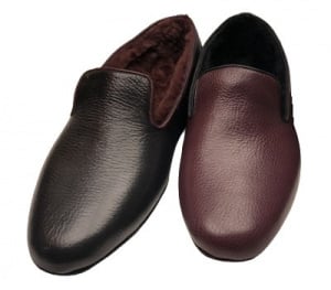 PANTOFOLE CHIUSE UNISEX IN PELLE GEDA MADE IN ITALY