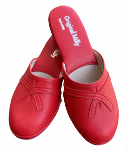 PANTOFOLE DONNA MILLY IN PELLE ARTIGIANALI MADE IN ITALY - Img 9