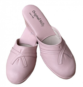PANTOFOLE DONNA MILLY IN PELLE ARTIGIANALI MADE IN ITALY - Img 7
